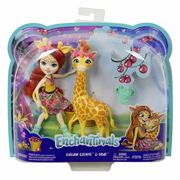 Enchantimals Bebekleri ve Hayvan Arkadaşları Gillian Giraffe ve Pawl FKY74