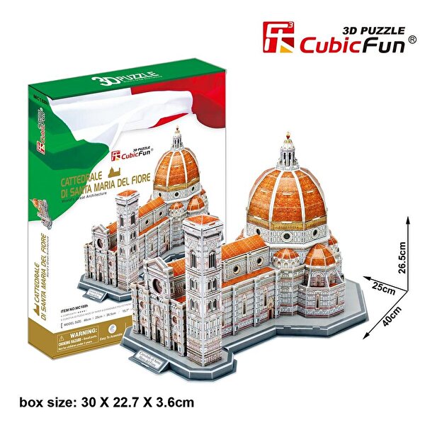 Cubic Fun 3D Puzzle 123 Parça Santa Maria Del Fiore Katedrali İtalya
