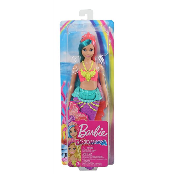 Barbie Dreamtopia Denizkızı Bebekler Açık Tenli Mavi Pembe Saçlı (GJK11)