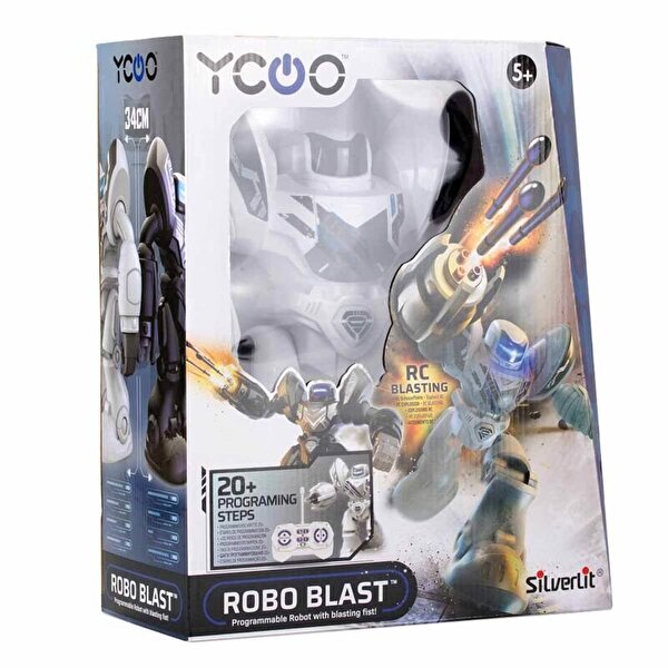 Robo Blast Sesli ve Işıklı Uzaktan Kumandalı Beyaz Robot