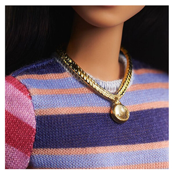 Barbie Büyüleyici Parti Bebekleri Çizgi Desenli Elbiseli GHW61