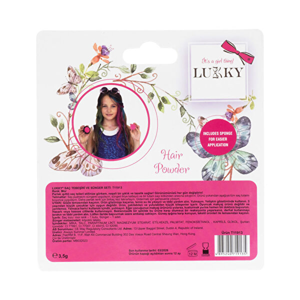 Lukky Süngerli Saç Tebeşi̇ri̇ Mor