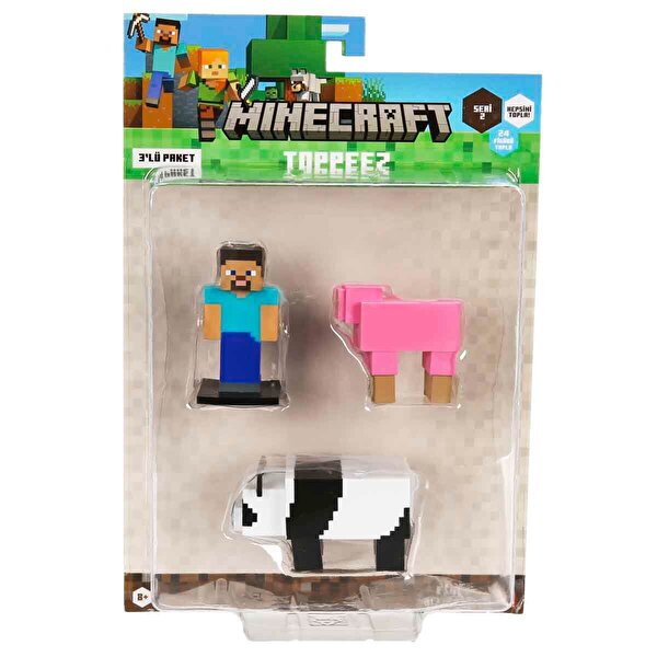 Minecraft 3D Toppeez 3'lü Figür Seti 2