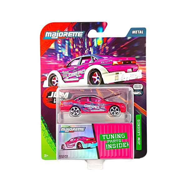 Majorette JDM Legends Deluxe Araba 1:64 Nissan Cefiro A31 Pembe