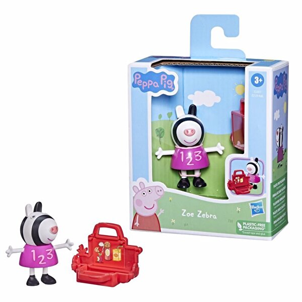 Peppa Pig ve Arkadaşları Sürpriz Tekli Figür Zoe Zebra F2207