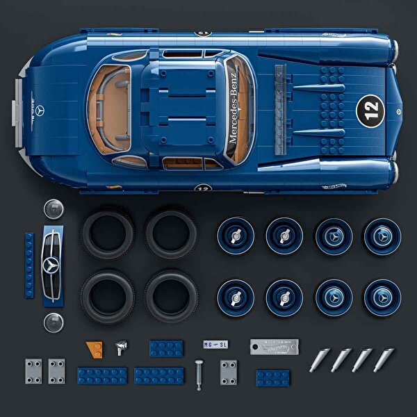 Hot Wheels Premium Serisi Mercedes Benz 300 SL Araba 1600 Parça HWW25