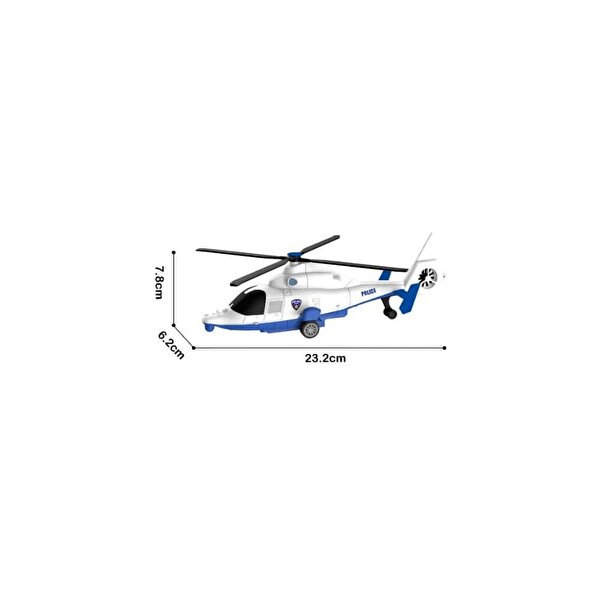 City Car Helikopter ve Kurtarma Aracı Üçlü Set