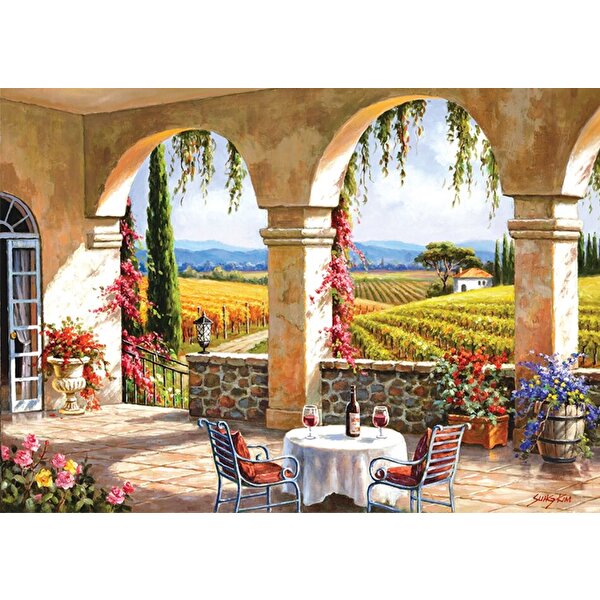 Anatolian Puzzle 1500 Parça Şarap Evi Wine Country Terrace