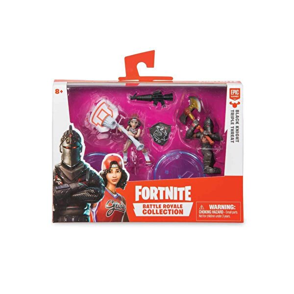 Fortnite Mini İkili Figür S1 W1 Black Knight & Triple Threat