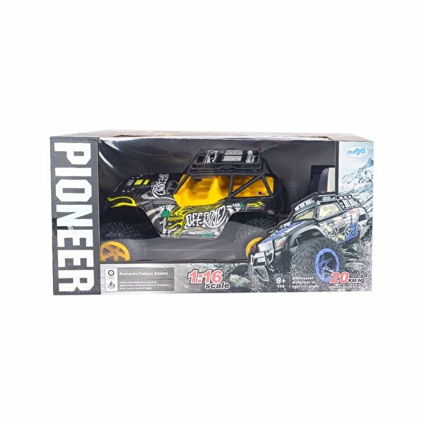 Pioneer RC 1:16 Uzaktan Kumandalı Şarjlı Off Road Sarı Araba