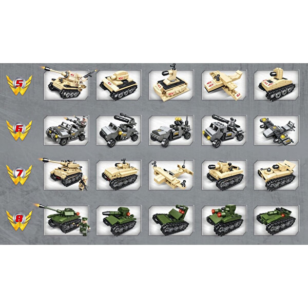 Teknik Tank 8 in 3 10003 Parça