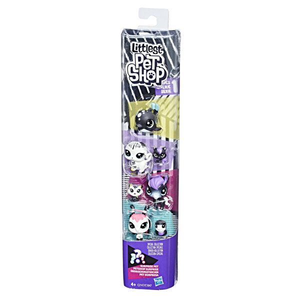 Littlest Pet Shop Miniş Siyah-Beyaz Koleksiyonu Arkadaş Minişler