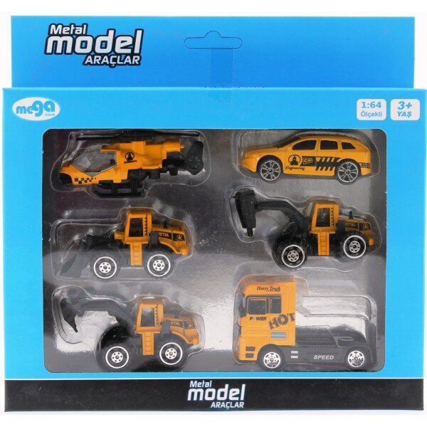 Altılı İş Makineleri Die-Cast Set TN-1021C