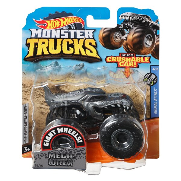 Hot Wheels Monster Trucks 1:64 Arabalar Mega Wrex Siyah GJF20