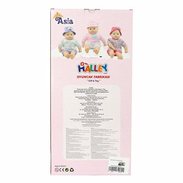 Asia Baby Mor Şapkalı 40 Cm