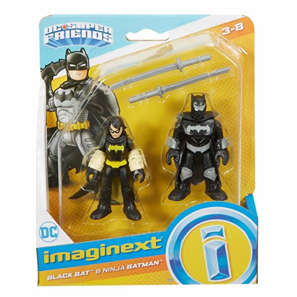 Imaginext DC Super Friends Figürler Black Bat ve Ninja Batman FTV07