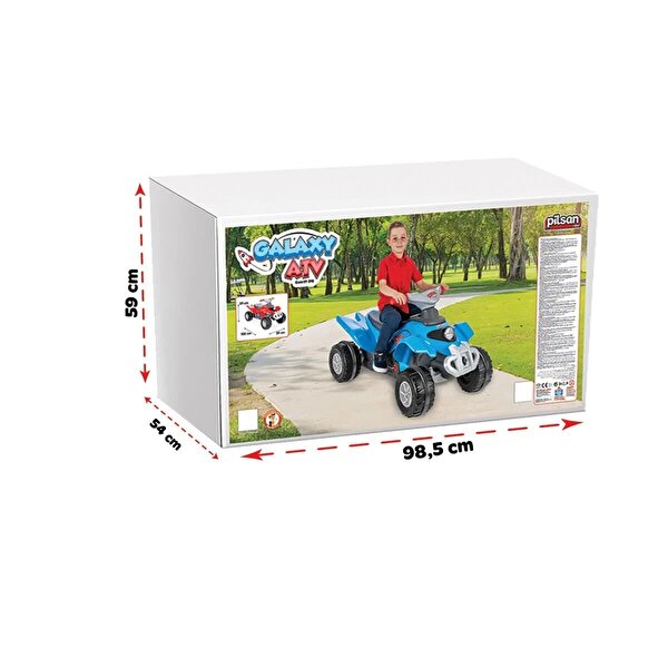 Galaxy Pedallı Atv Mavi