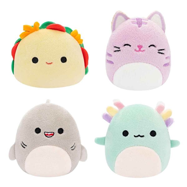 Squishmallows Micromallows 4’lü Peluş Seti