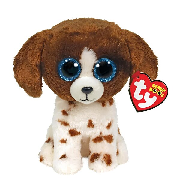 Ty Muddles Beanie Boo Kahverengi Beyaz Köpek 15 cm.