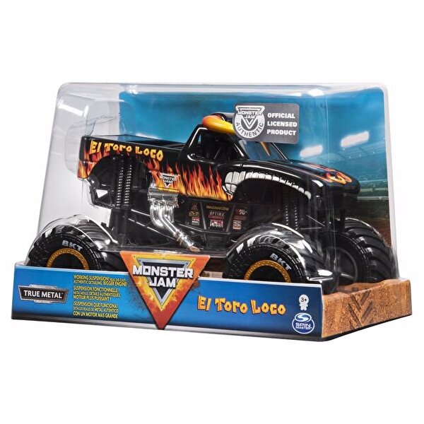 Monster Jam 1:24 El Toro Loco Alevli Siyah
