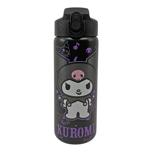 Kuromi Çelik Siyah Matara 600 Ml