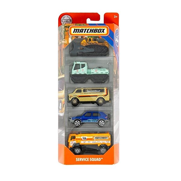 Matchbox Beşli Araba Seti Service Squad GBJ71