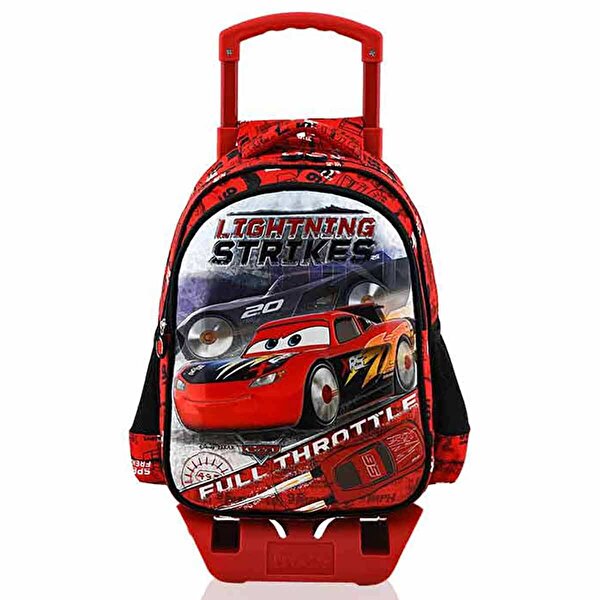 Cars Çekçekli İlkokul Çantası Rocket Racing