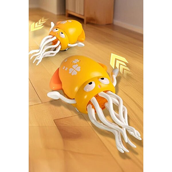 Dansçı Kali Müzikli Işıklı Hareketli Ahtapot Sarı