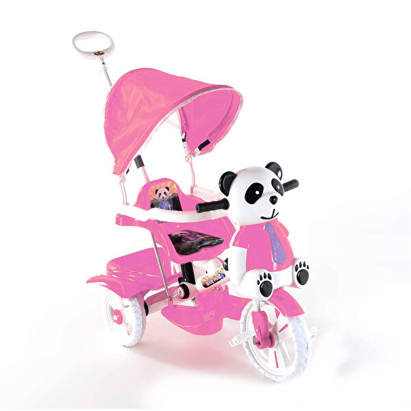 Müzikli Panda Bisiklet Pembe