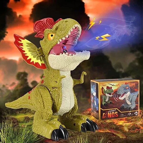 Pilli Buhar Üfleyen Dinazor Dilophosaurus