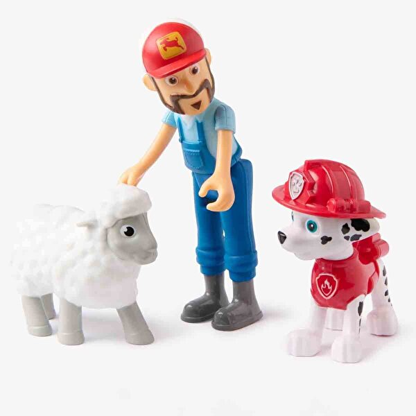 Paw Patrol 3’lü Figür Seti Marshall ve Farmer Al