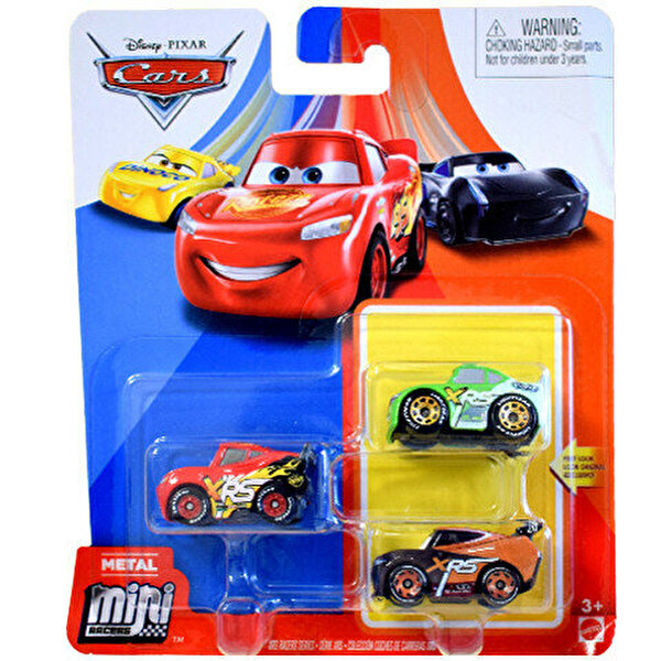 Cars Mini Karakter Arabalar Üçlü Paket GKG63