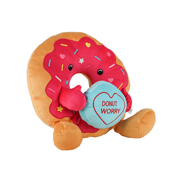 Donut Peluş Mor Yastık