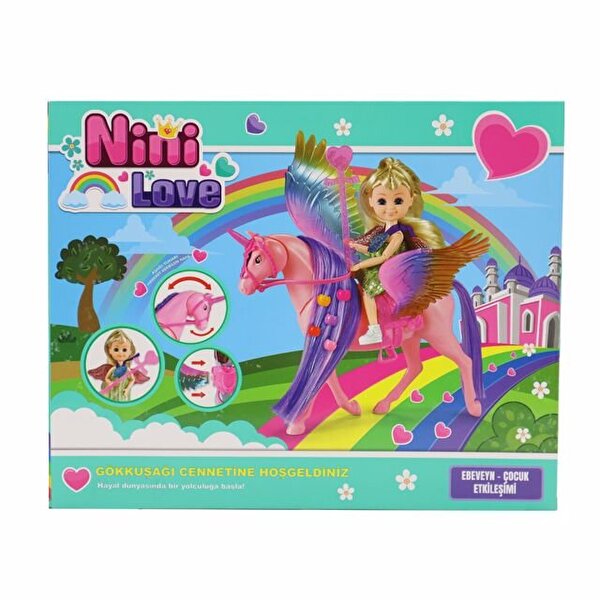 Nini Love Sihirli Küçük Prenses Ve Pembe Unicorn Atı