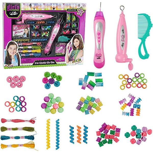 Girl's Creator Otomatik Saç Örgü Maki̇nesi̇ Seti̇