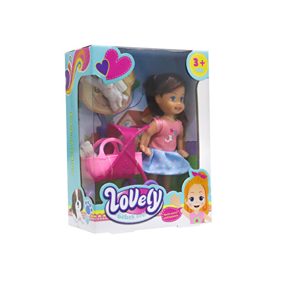 Lovely Mini Bebek Pembe Sepetli Oyun Seti