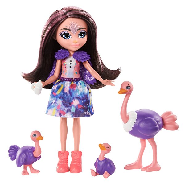 Enchantimals Aile Serileri Oyun Seti Ofelia Ostrich GTM32
