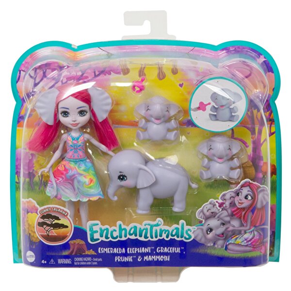 Enchantimals Aile Serileri Oyun Seti Esmeralda Elephant GTM30