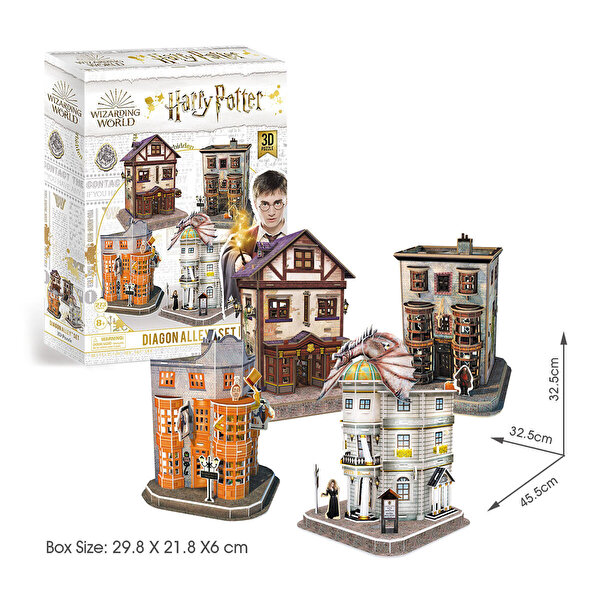 Cubic Fun 3D Puzzle Harry Potter Diagon Yolu 4 Bina