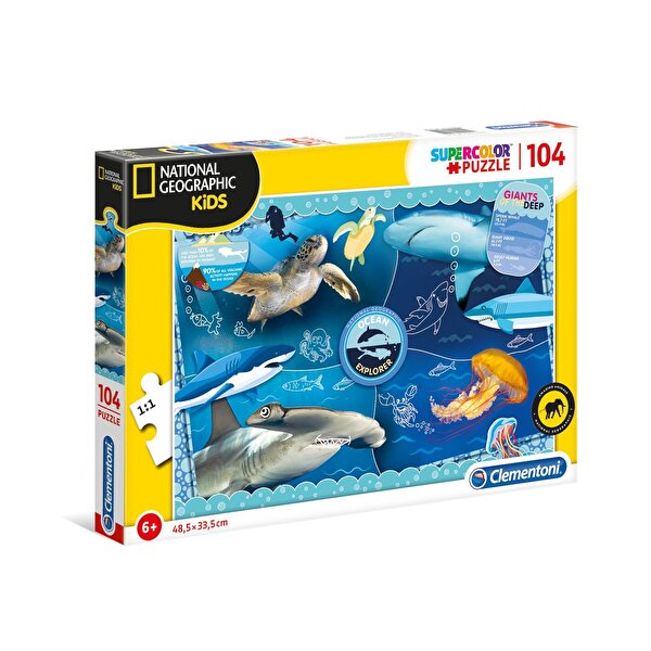 Clementoni National Geographic Kids Ocean Explorer Puzzle 104 Parça