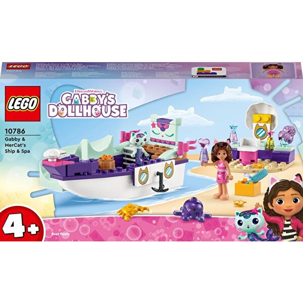 LEGO Gabby's Dollhouse Gabby ve Süslü Kedi’nin Gemisi ve Spa 10786
