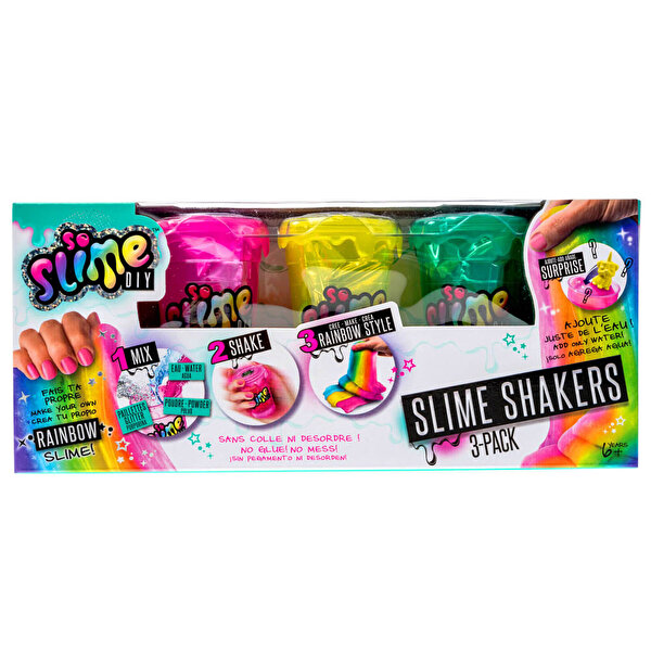 Slime Shaker Rainbow Üçlü Paket Rainbow Slime