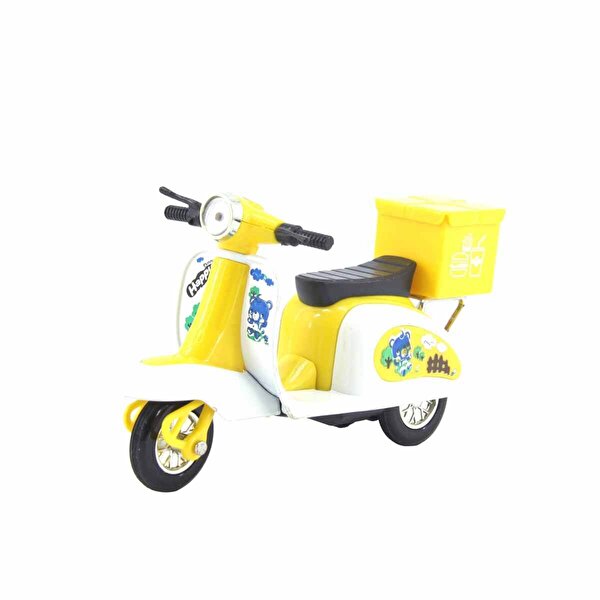 Kutulu Die Cast Sarı Kurye Motor