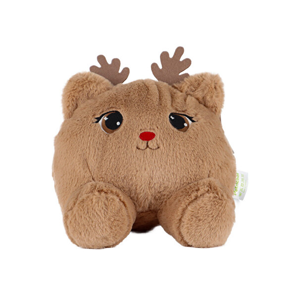 Oturan Geyik Peluş Yastık