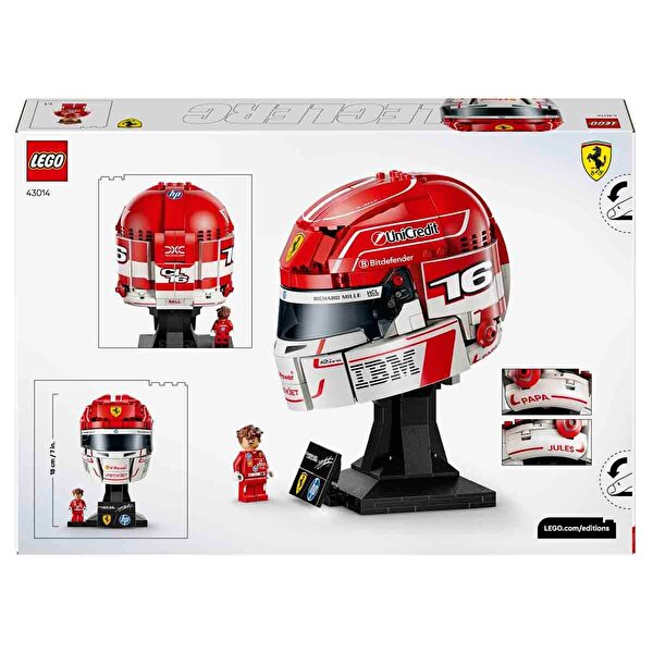 LEGO Editions Scuderia Ferrari HP Charles Leclerc Kaskı 43014