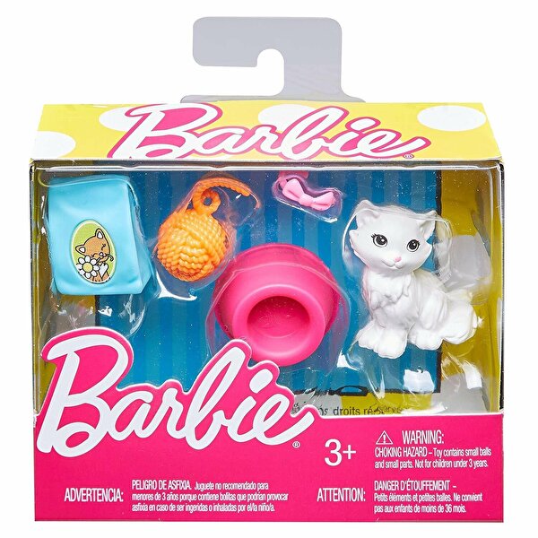 Barbie'nin Hayatından Eğlenceli Aksesuarlar Kedi Temalı FHY71