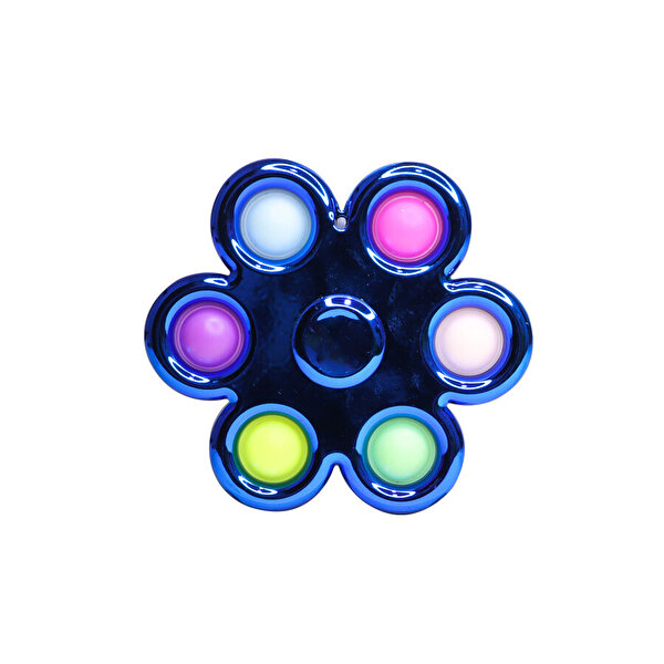 5 Parmak Metalize Stres Çarkı Pop It