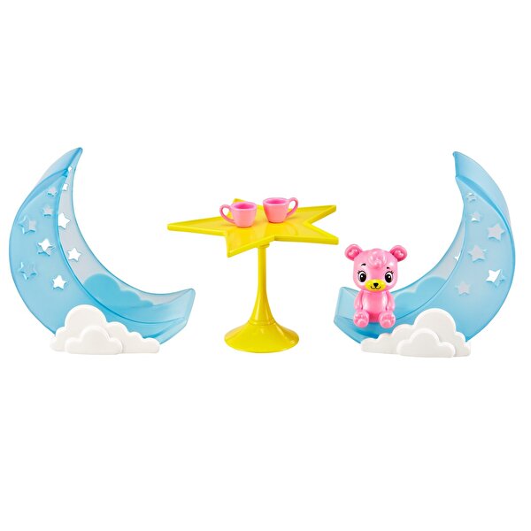 Barbie Dreamtopia Chelsea ve Eğlenceli Dünyası Oyun Seti Pijama Partisi GTF50