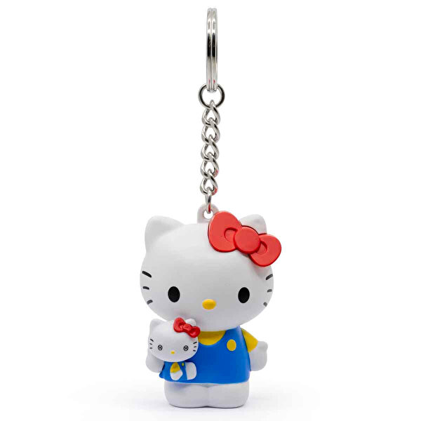 Hello Kitty & Friends Pocket Hero Serisi Anahtarlık Mavi Elbiseli Hello Kitty