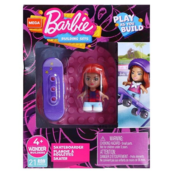 Mega Barbie Mini Figürler Serisi Kaykaycı GWR24